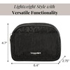 image:imageBaggallini Womens Pocket Cosmetic  Lightweight Bag  Travel Essentials Makeup OrganizerBlack Cheetah Emboss