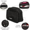 image:imageBaggallini Womens Pocket Cosmetic  Lightweight Bag  Travel Essentials Makeup OrganizerBlack Cheetah Emboss