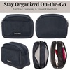 image:imageBaggallini Womens Pocket Cosmetic  Lightweight Bag  Travel Essentials Makeup OrganizerFrench Navy