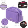 image:imageBaggallini Womens Pocket Cosmetic  Lightweight Bag  Travel Essentials Makeup OrganizerLavender Surf