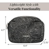 image:imageBaggallini Womens Pocket Cosmetic  Lightweight Bag  Travel Essentials Makeup OrganizerMidnight Blossom