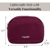 image:imageBaggallini Womens Pocket Cosmetic  Lightweight Bag  Travel Essentials Makeup OrganizerMulberry
