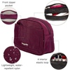 image:imageBaggallini Womens Pocket Cosmetic  Lightweight Bag  Travel Essentials Makeup OrganizerMulberry