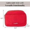 image:imageBaggallini Womens Pocket Cosmetic  Lightweight Bag  Travel Essentials Makeup OrganizerScarlet