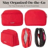 image:imageBaggallini Womens Pocket Cosmetic  Lightweight Bag  Travel Essentials Makeup OrganizerScarlet