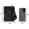 image:imageBaggallini Womens Securtex Antitheft Activity Crossbody BagBlack