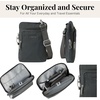 image:imageBaggallini Womens Securtex Antitheft Activity Crossbody BagCharcoal