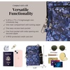 image:imageBaggallini Womens Securtex Antitheft Activity Crossbody BagIndigo Petal