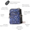image:imageBaggallini Womens Securtex Antitheft Activity Crossbody BagIndigo Petal