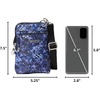 image:imageBaggallini Womens Securtex Antitheft Activity Crossbody BagIndigo Petal