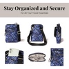 image:imageBaggallini Womens Securtex Antitheft Activity Crossbody BagIndigo Petal