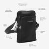 image:imageBaggallini Womens Securtex Antitheft Activity Crossbody BagMidnight Blossom Print