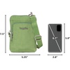 image:imageBaggallini Womens Securtex Antitheft Activity Crossbody BagMoss