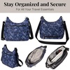 image:imageBaggallini Womens Securtex Antitheft Free Time Crossbody BagIndigo Petal