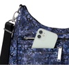 image:imageBaggallini Womens Securtex Antitheft Free Time Crossbody BagIndigo Petal