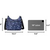 image:imageBaggallini Womens Securtex Antitheft Free Time Crossbody BagIndigo Petal