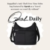 image:imageBaggallini Womens Securtex Antitheft Free Time Crossbody BagIndigo Petal