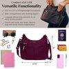 image:imageBaggallini Womens Securtex Antitheft Free Time Crossbody BagMulberry