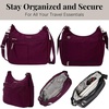 image:imageBaggallini Womens Securtex Antitheft Free Time Crossbody BagMulberry