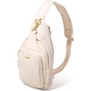 image:imageBaggallini womens Baggallini Central Park Sling  12x7 Sling Crossbody Bag With Convertible Adjustable Shoulder StrapCoconut Twill