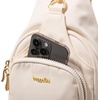 image:imageBaggallini womens Baggallini Central Park Sling  12x7 Sling Crossbody Bag With Convertible Adjustable Shoulder StrapCoconut Twill