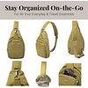 image:imageBaggallini womens Baggallini Central Park Sling  12x7 Sling Crossbody Bag With Convertible Adjustable Shoulder StrapSage Twill