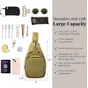 image:imageBaggallini womens Baggallini Central Park Sling  12x7 Sling Crossbody Bag With Convertible Adjustable Shoulder StrapSage Twill