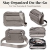 image:imageBaggallini womens Modern Double Zip CrossbodySterling Shimmer