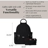 image:imageBaggallini womens New Classic Heritage With Rfid Phone Wristlet All Day Backpack Black One Size USBlack Cheetah Emboss