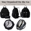 image:imageBaggallini womens New Classic Heritage With Rfid Phone Wristlet All Day Backpack Black One Size USBlack Faux Shearling