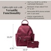 image:imageBaggallini womens New Classic Heritage With Rfid Phone Wristlet All Day Backpack Black One Size USDark Cherry