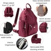 image:imageBaggallini womens New Classic Heritage With Rfid Phone Wristlet All Day Backpack Black One Size USDark Cherry