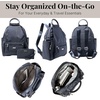 image:imageBaggallini womens New Classic Heritage With Rfid Phone Wristlet All Day Backpack Black One Size USFrench Navy