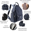 image:imageBaggallini womens New Classic Heritage With Rfid Phone Wristlet All Day Backpack Black One Size USFrench Navy