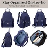 image:imageBaggallini womens New Classic Heritage With Rfid Phone Wristlet All Day Backpack Black One Size USNavy