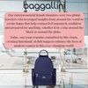 image:imageBaggallini womens New Classic Heritage With Rfid Phone Wristlet All Day Backpack Black One Size USNavy