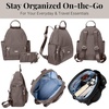 image:imageBaggallini womens New Classic Heritage With Rfid Phone Wristlet All Day Backpack Black One Size USSterling Shimmer