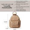 image:imageBaggallini womens New Classic Heritage With Rfid Phone Wristlet All Day Backpack Black One Size USTaupe Faux Shearling