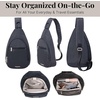 image:imageDaily Sling  Lightweight 126x75 Sling Crossbody Bag with Convertible Adjustable Shoulder StrapFrench Navy