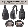 image:imageDaily Sling  Lightweight 126x75 Sling Crossbody Bag with Convertible Adjustable Shoulder StrapMidnight Blossom Print
