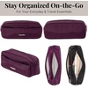 image:imageLong Pocket Cosmetic  Lightweight 78x 31x21 Makeup Bag  Travel Essentials Makeup OrganizerMulberry