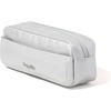image:imageLong Pocket Cosmetic  Lightweight 78x 31x21 Makeup Bag  Travel Essentials Makeup OrganizerSilver Metallic