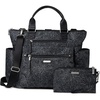 image:image3in1 Convertible Backpack Tote Handbag  15x12 Lightweight Travel Bag w RFID Phone WristletMidnight Blossom