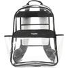 image:imageBaggallini Clear Backpack  Lightweight Large 115x 155x 6 Inch Clear BagBlack