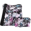 image:imageBaggallini Horizon Crossbody Bags for Women 10x105 Lightweight WaterResistant Nylon RFID Purse Handbag wWristlet IncludedAbstract Cheetah