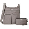 image:imageBaggallini On Track Crossbody with RFID Phone WristletSterling Shimmer