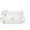 image:imageBaggallini Original Everyday 11x75 Crossbody Bags Rfid Protected Lightweight Nylon Zippered Travel PurseWhite