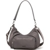 image:imageBaggallini Savannah Crossbody 12x8 wRFID Card Holder Vegan Leather Shoulder Strap Convertible Crossbody for WomenSmoke Twill