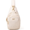 image:imageBaggallini womens Baggallini Central Park Sling  12x7 Sling Crossbody Bag With Convertible Adjustable Shoulder StrapCoconut Twill