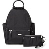 image:imageBaggallini womens New Classic Heritage With Rfid Phone Wristlet All Day Backpack Black One Size USBlack